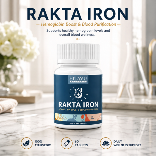 Rakta Iron | Hemoglobin Boost & Blood Purification | 60 Tablets