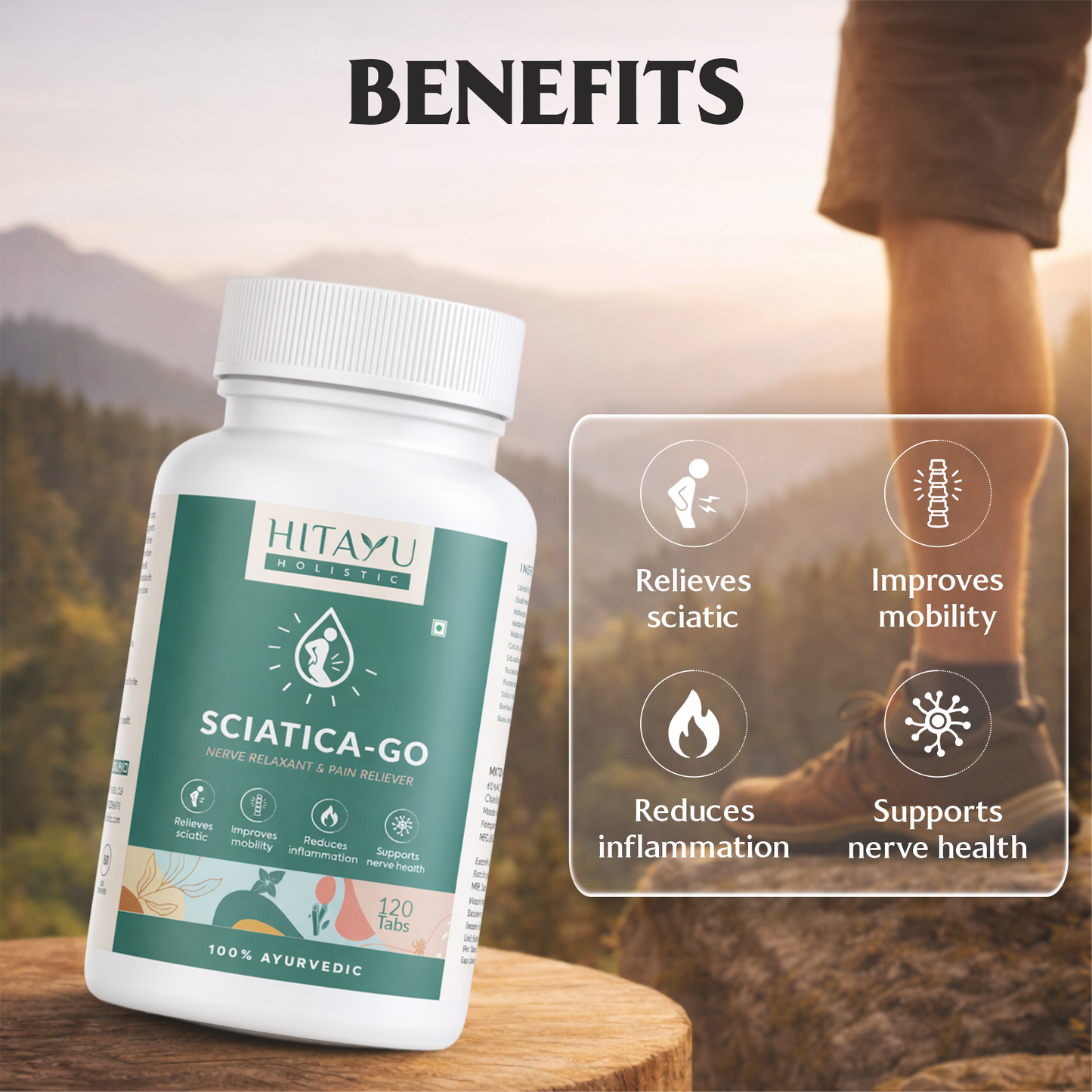 Sciatica Go + Spine Ojas Combo | Ayurvedic Spine & Nerve Wellness Combo