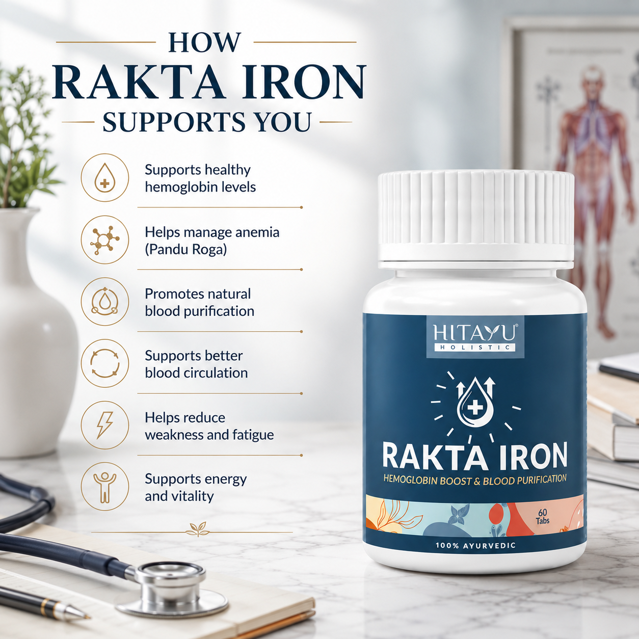 Rakta Iron | Hemoglobin Boost & Blood Purification