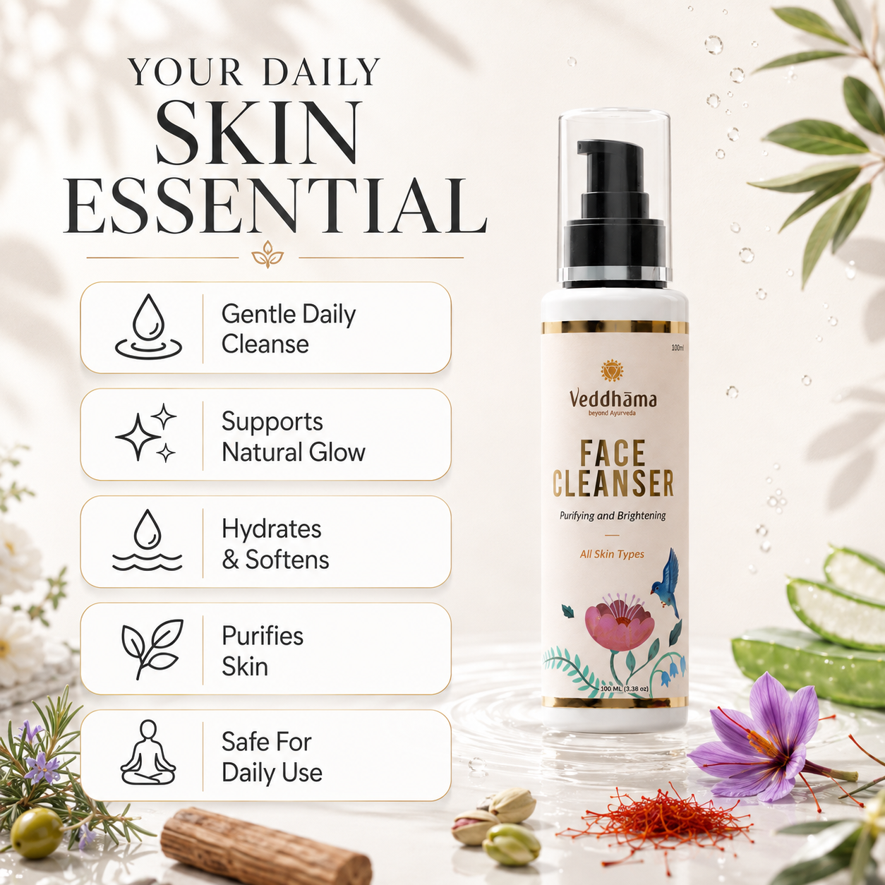 Face Cleanser | Deep Cleanse, Gentle Care | 100ml