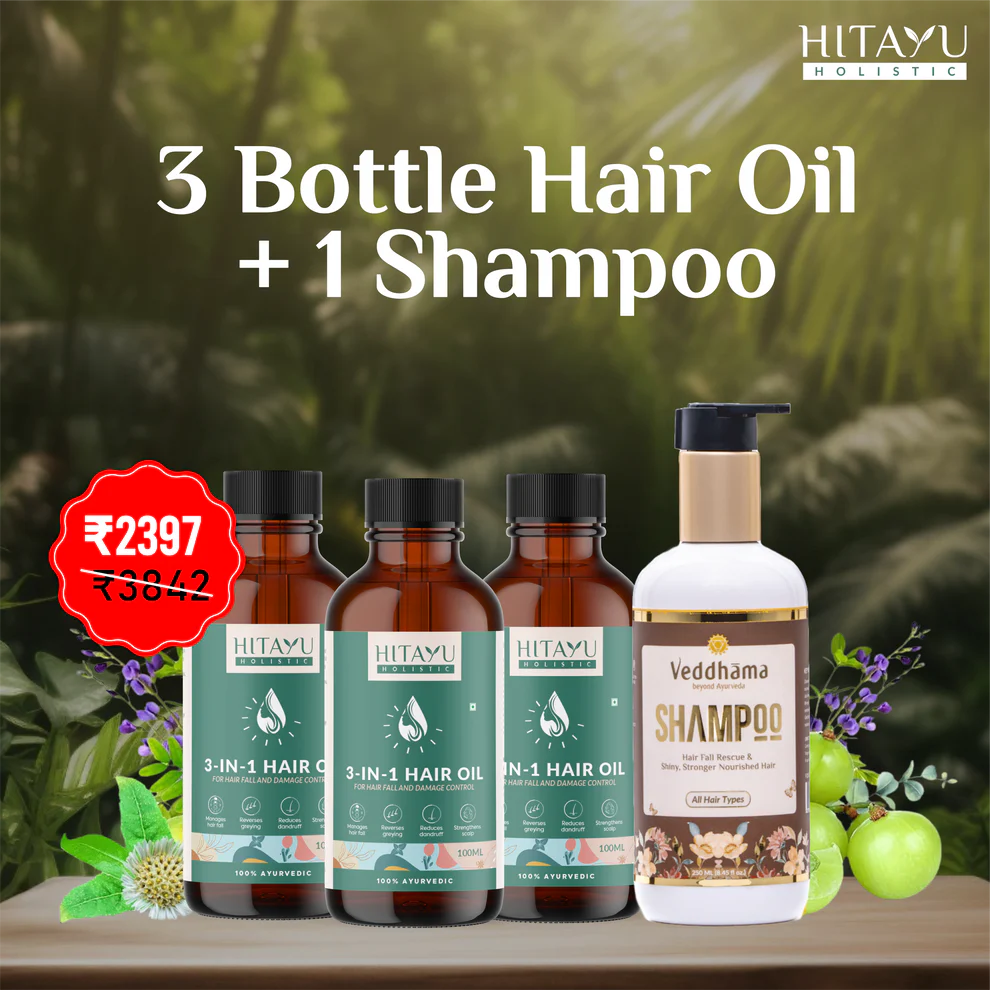 3‑in‑1 Ayurvedic Hair Oil