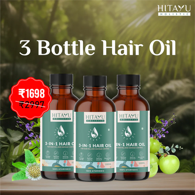 3‑in‑1 Ayurvedic Hair Oil