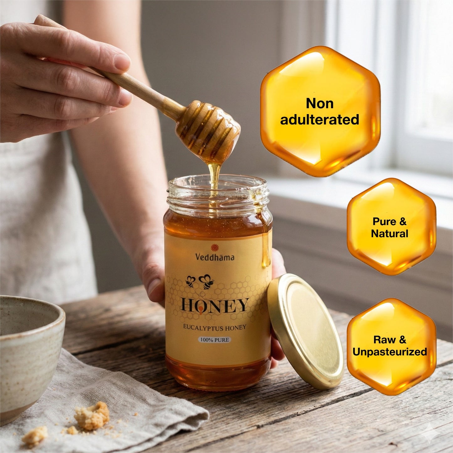 Honey – 100% Pure & Raw Eucalyptus Honey