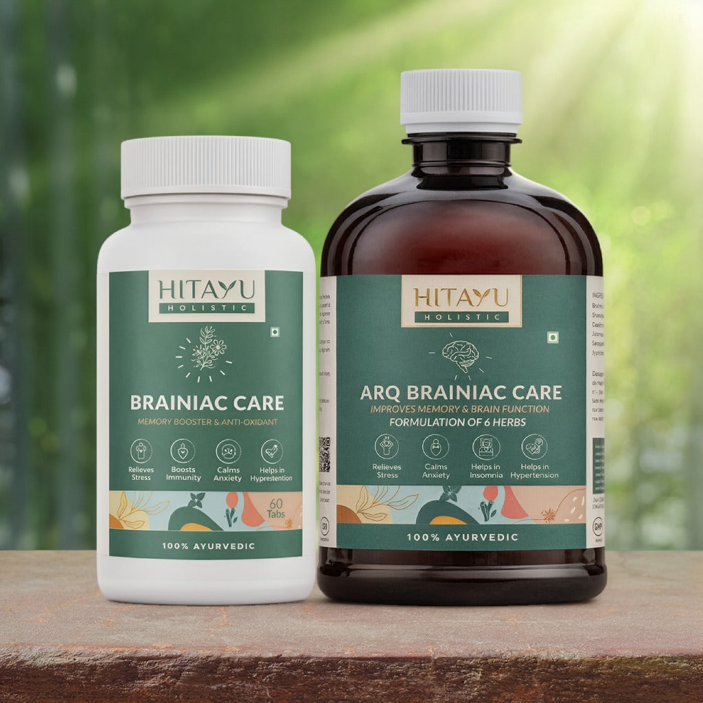 Brainiac Care + ARQ Brainiac | Ayurvedic Support for Sleep, Focus & Mental Wellness