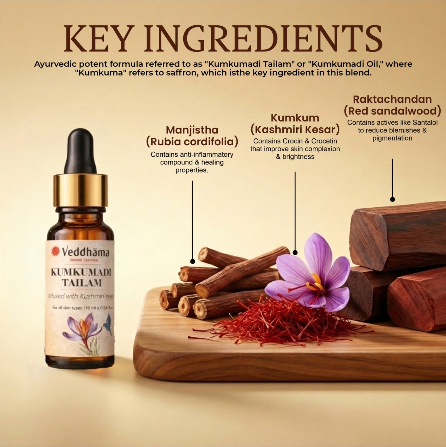 Kumkumadi Tailam | Ayurvedic Face Oil for Radiance, Glow & Skin Balance