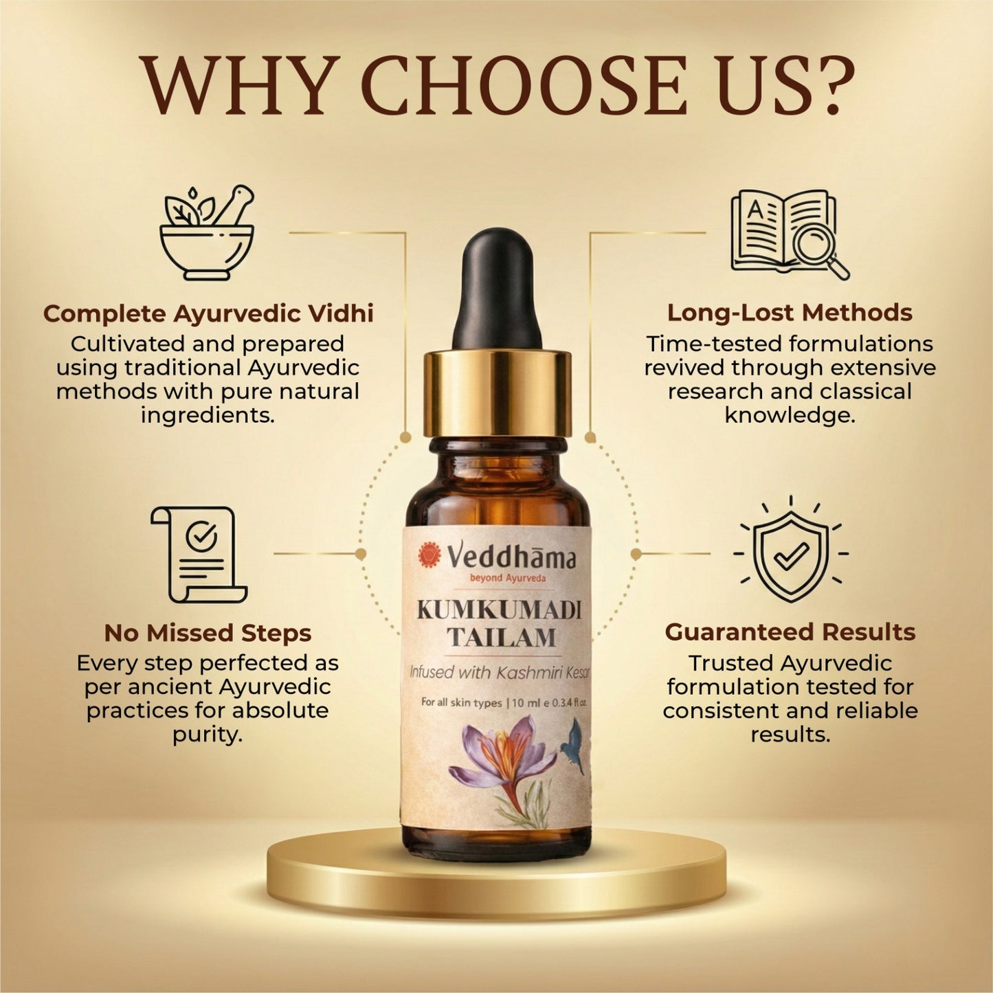 Kumkumadi Tailam | Ayurvedic Face Oil for Radiance, Glow & Skin Balance