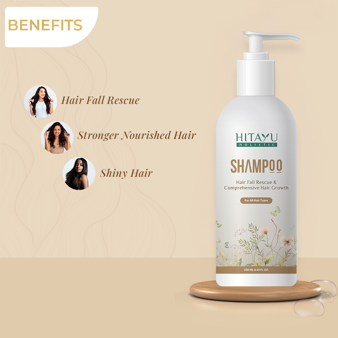 Hitayu Hair Shampoo | Anti-Hairfall + Dandruff Control + Hair Growth Support