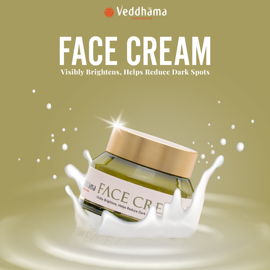 Ayurvedic Face Cream | Brightening + Spot Reduction + Collagen Boost | 100% Chemical-Free