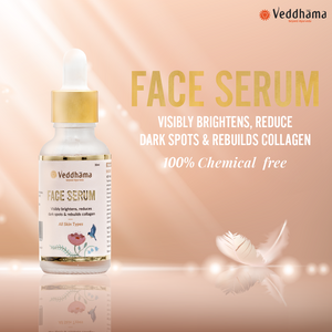 Ayurvedic Face Serum | Brightening + Collagen Boost | 100% Oil-Free