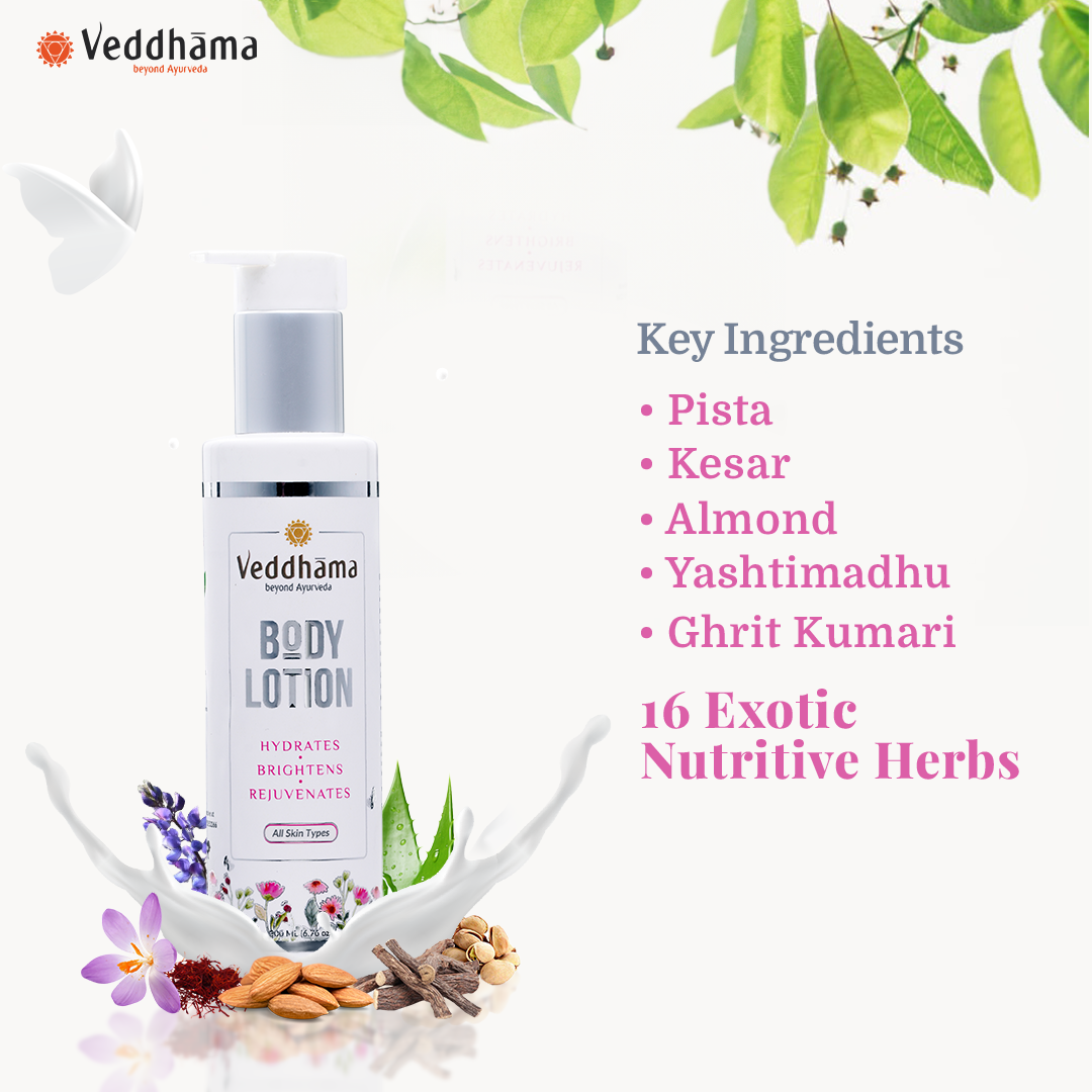 Ayurvedic Body Lotion | Daily Hydration + Skin Nourishment | 100% Natural